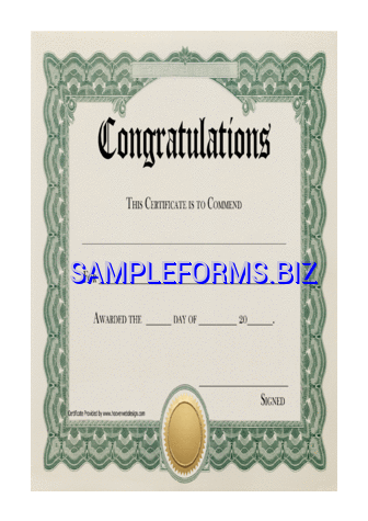 Congratulations Certificate 2 pdf free