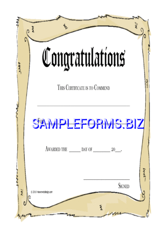 Congratulations Certificate 3 pdf free